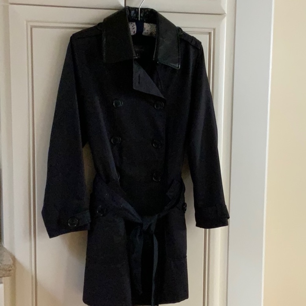 Black car coat 3/4 length. Liz Claiborne